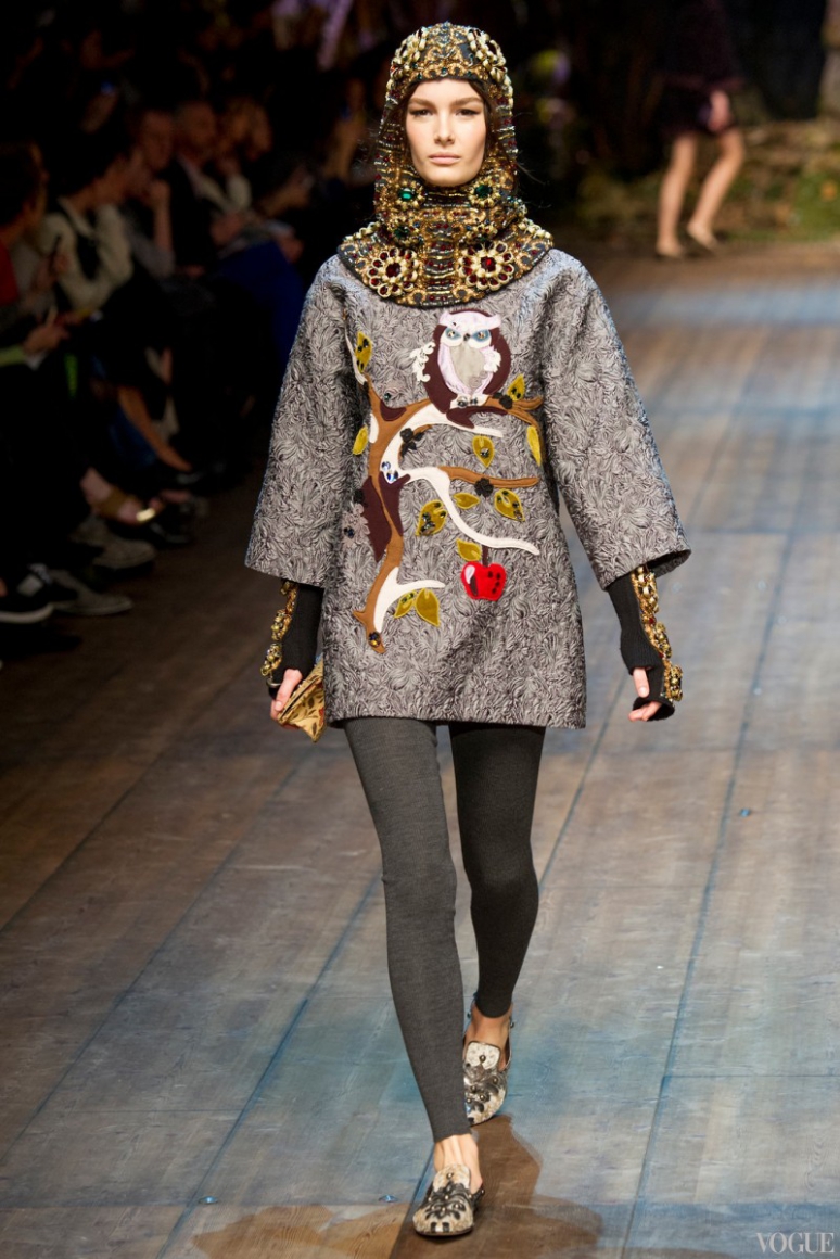 dolce gabbana owl dress