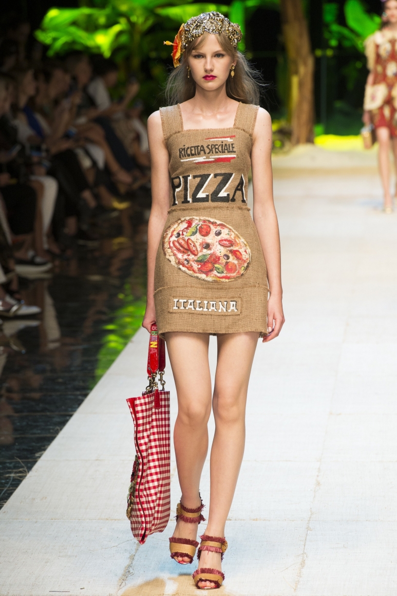 dolce and gabbana pasta dress