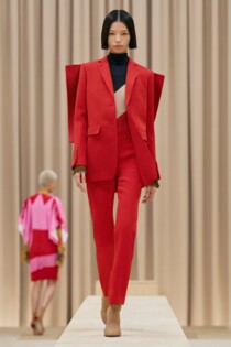 burberry red suit