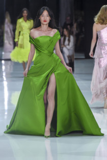 ralph and russo green dress