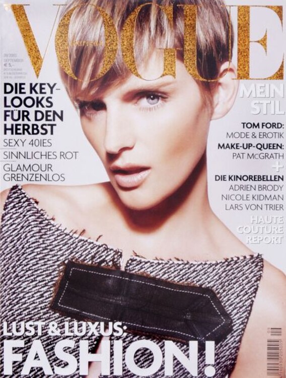 Стелла Теннант на обложке Vogue Deutsch, сентябрь 2003