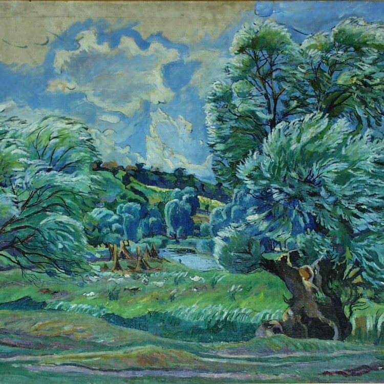 Анатоль Петрицький, "Літній Пейзаж", 1950-ті. Колекція NAMU