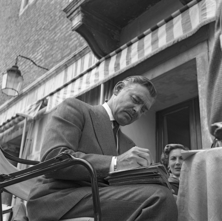 Кларк Гейбл в Венеции, 1953