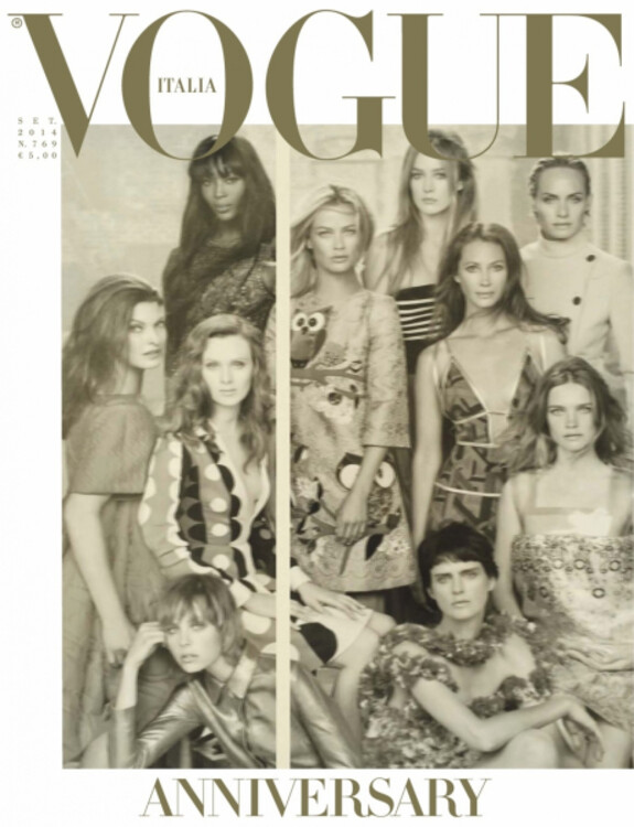 Стелла Теннант на обложке Vogue Italia, сентябрь 2014