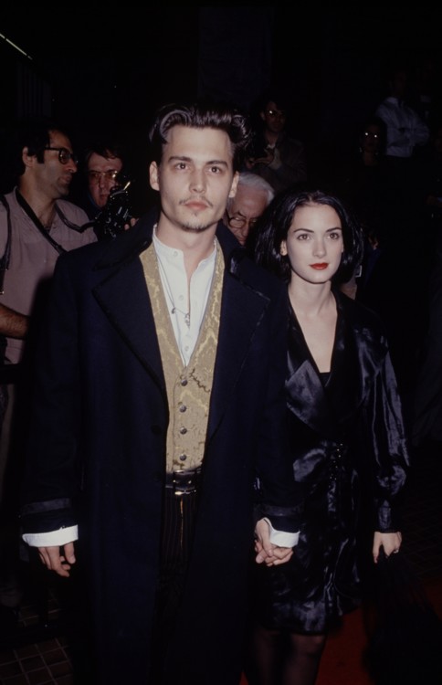Джонни Депп и Вайнона Райдер, 1990