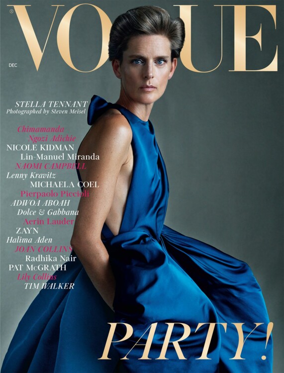 Стелла Теннант на обложке British Vogue, декабрь 2018