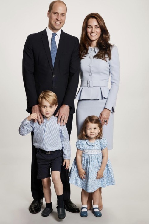 Різдвяний портрет герцогів Кембридзьких з дітьми, 2017 рік