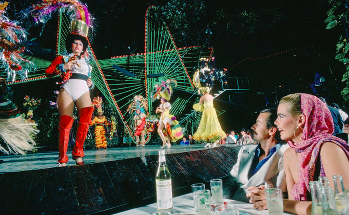 Марго Хемингуэй и Бернар Фоше в клубе Tropicana в Гаване, 1978