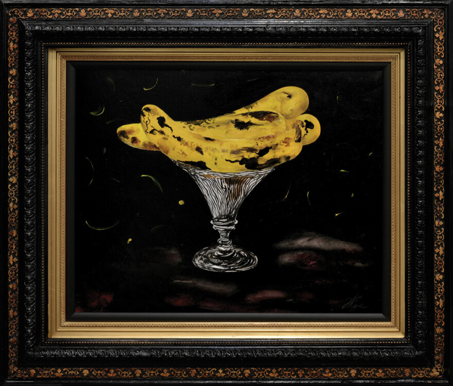 Роман Жук, "Желтые бананы" из серии "Картины в рамах", 2011