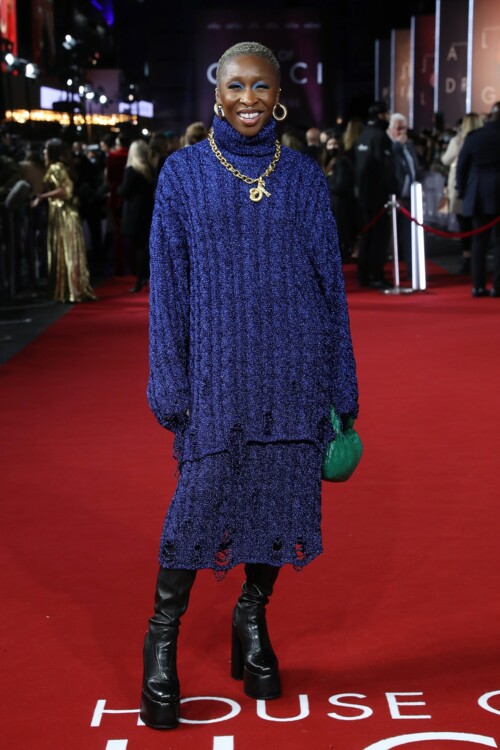 Синтия Эриво в Balenciaga на лондонской премьере «Дом Гуччи»