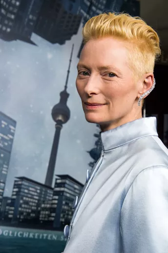 Тильда Суинтон на премьере в Берлине