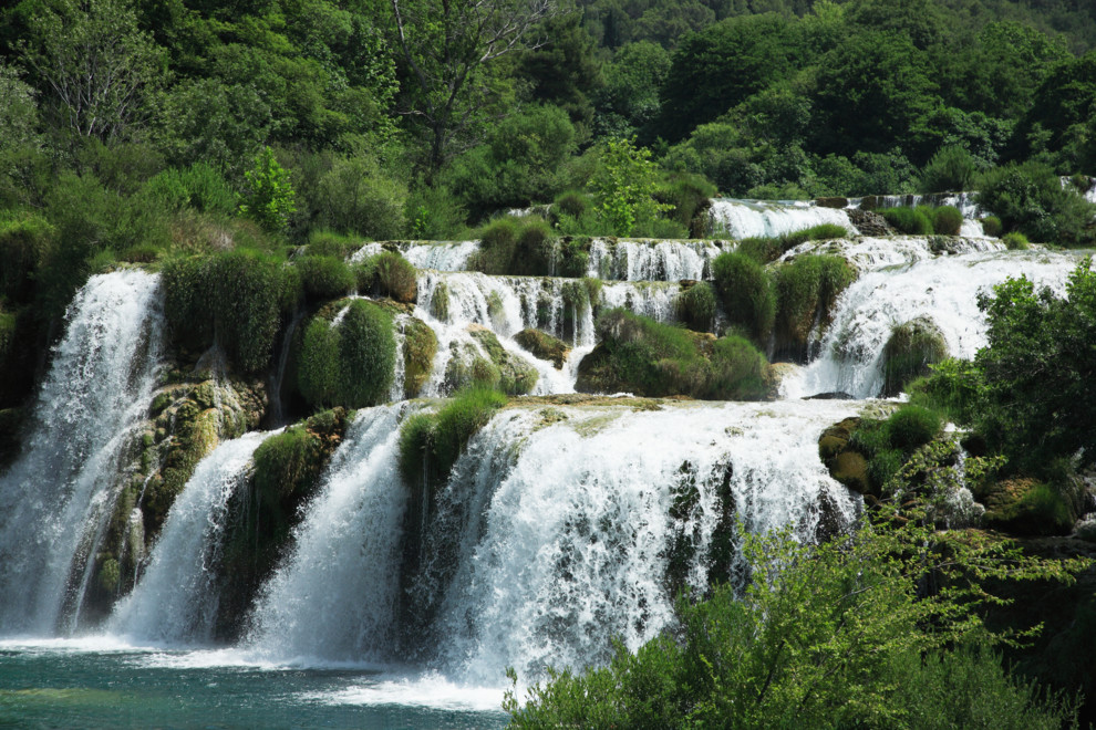 Водопады национального парка Крка в Хорватии.