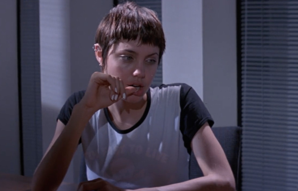 Анджеліна Джолі в фільмі «Хакери», 1995