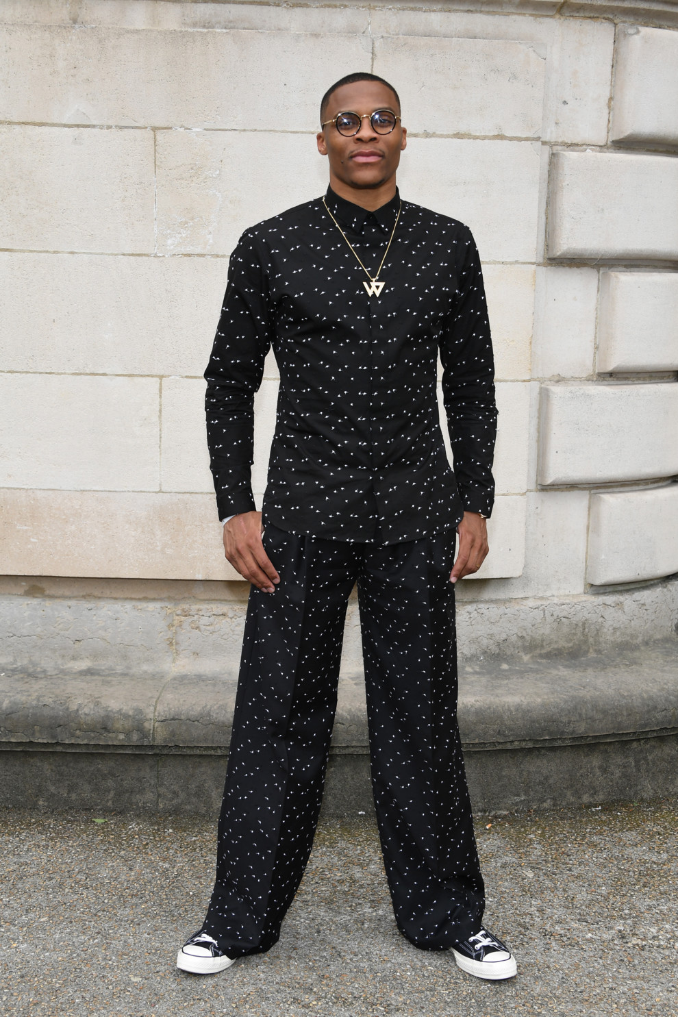 Рассел Уэстбрук на показе мужской одежды Dior Homme весна-лето 2018 в рамках Недели моды в Париже