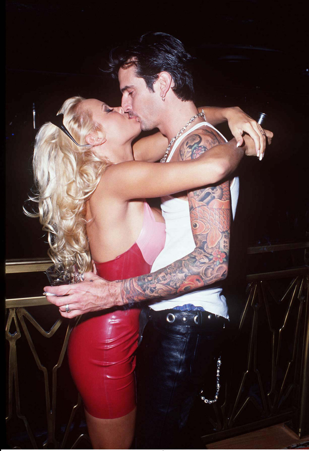 Томми Ли и Памела Андерсон в Hard Rock Hotel & Casino в Лас-Вегасе, 1995
