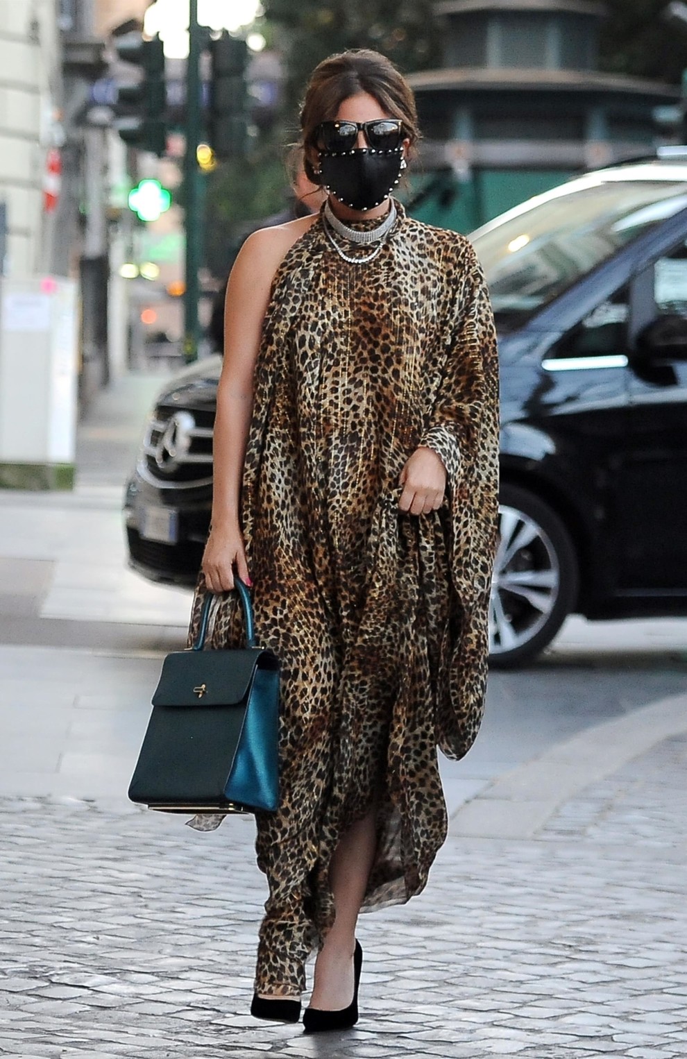 леопардовое платье 