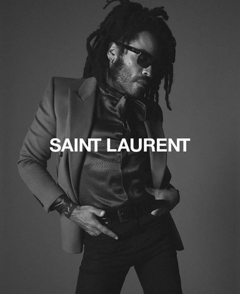 Ленни Кравиц - новое лицо Saint Laurent