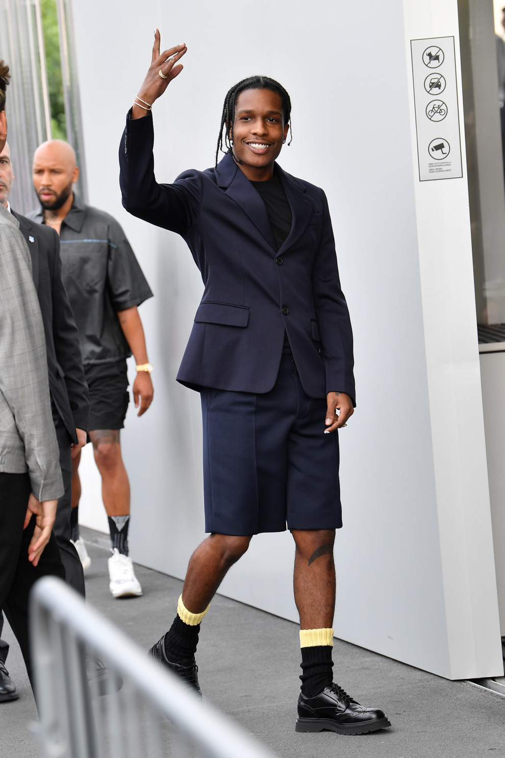 A$AP Rocky прибыл на показ Prada весна-лето 2020, Милан, сентябрь 2019