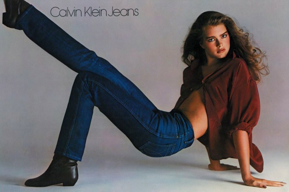 Брук Шилдс в кампейне Calvin Klein Jeans