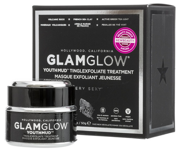 Омолаживающие маски для лица Youthmud Tinglexfoliate Treatment, GLAMGLOW
