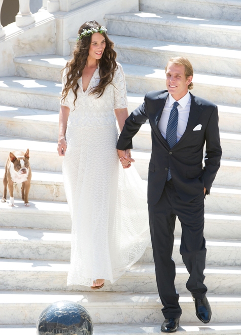 свадьба Татьяны Санто-Доминго и Андреа Казираги, сына принцессы Монако Каролины