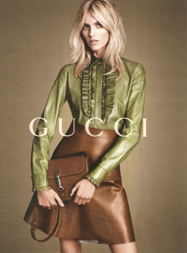 Аня Рубик в рекламе Gucci осень-зима 2014/2015