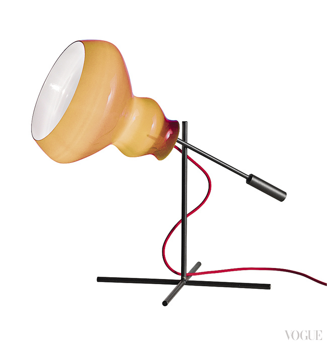 Настольная лампа со стеклянным плафоном Blob, Gino Carollo  для Arketipo