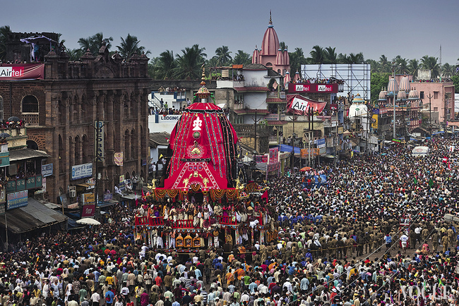 Многолюдные храмовые фестивали – обычное дело в Пури, священном городе индуистов